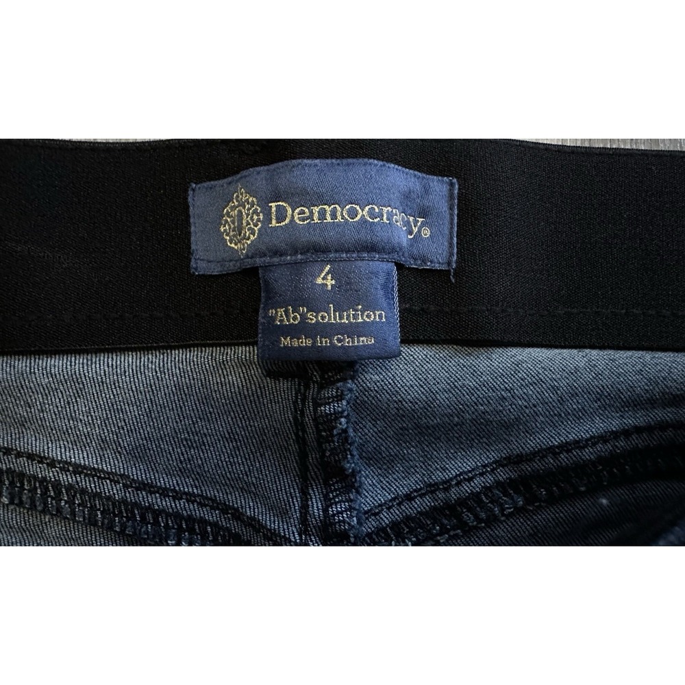Democracy Jeans Womens Ab Solution Skinny Dark Wash Denim Size 4 - Picture 4 of 12
